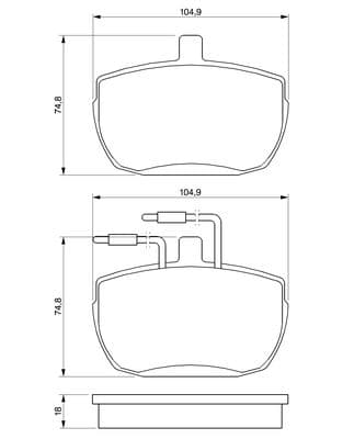 Diskli fren balatası seti; ön 5