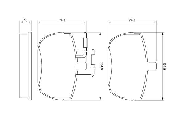 Diskli fren balatası seti; ön 6