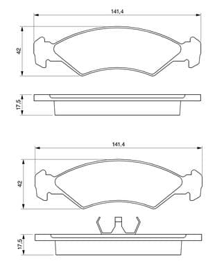 Diskli fren balatası seti; ön 5