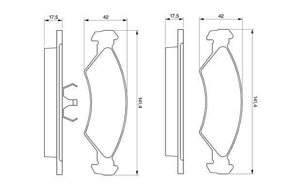 Diskli fren balatası seti; ön 6