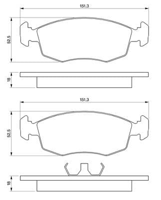 Diskli fren balatası seti; ön 6
