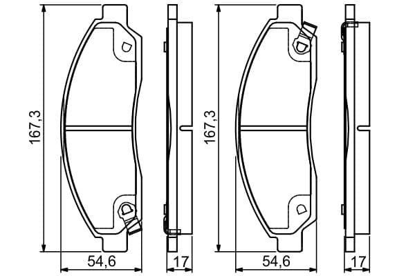 Diskli fren balatası seti; ön 5