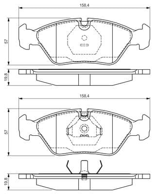 Diskli fren balatası seti; ön 5