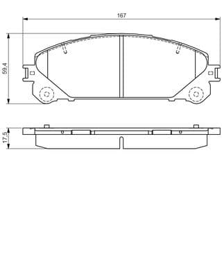Diskli fren balatası seti; ön 8