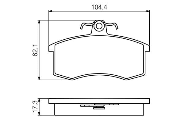 Diskli fren balatası seti; ön 7