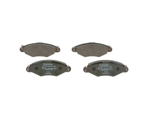 Diskli fren balatası seti; ön 3