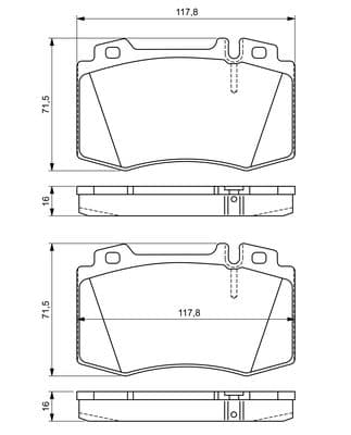 Diskli fren balatası seti; ön 8