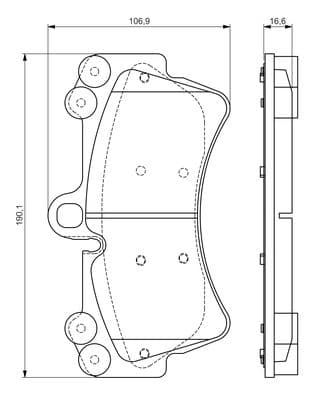 Diskli fren balatası seti; ön 6