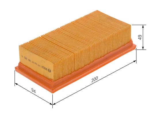 Hava filtresi elemanı, Motor 5