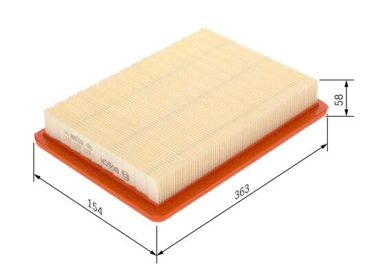 Hava filtresi elemanı, Motor 1