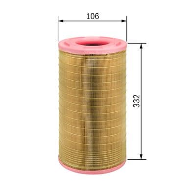 Hava filtresi elemanı, Motor 1