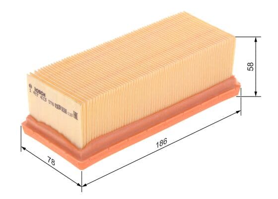 Hava filtresi elemanı, Motor 5