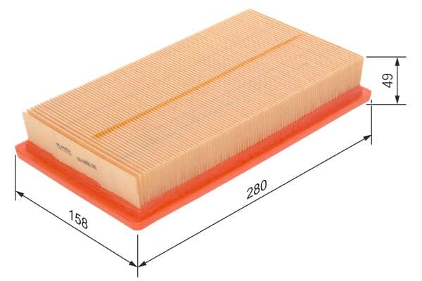 Hava filtresi elemanı, Motor 1
