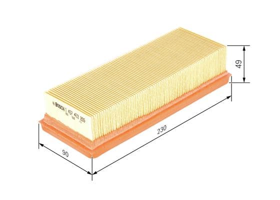 Hava filtresi elemanı, Motor 1