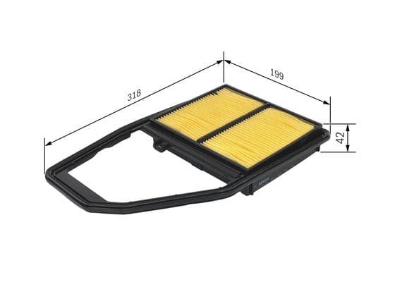 Hava filtresi elemanı, Motor 1