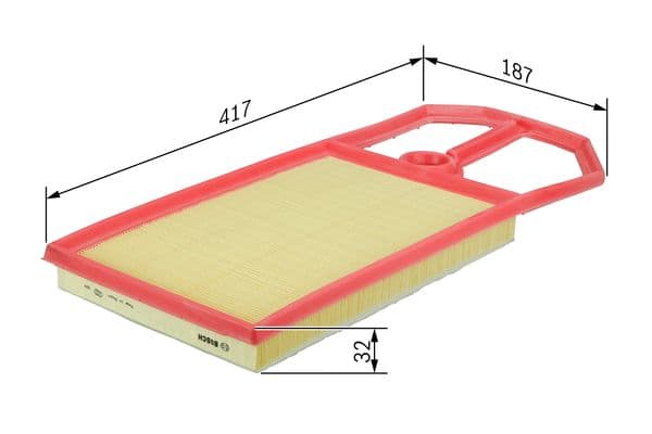 Hava filtresi elemanı, Motor 1