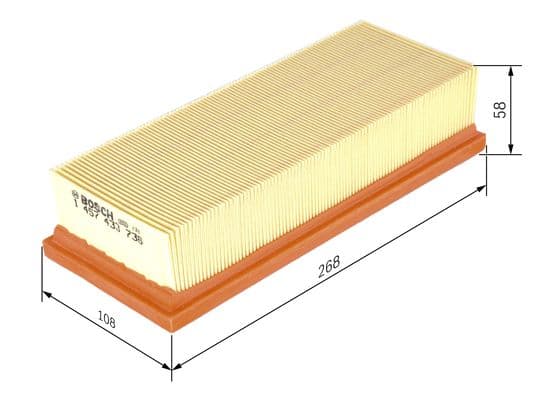 Hava filtresi elemanı, Motor 1