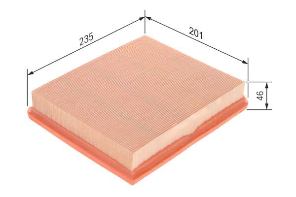 Hava filtresi elemanı, Motor 1