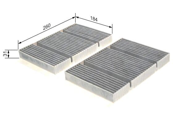 İç mekan aktif karbon filtresi 5
