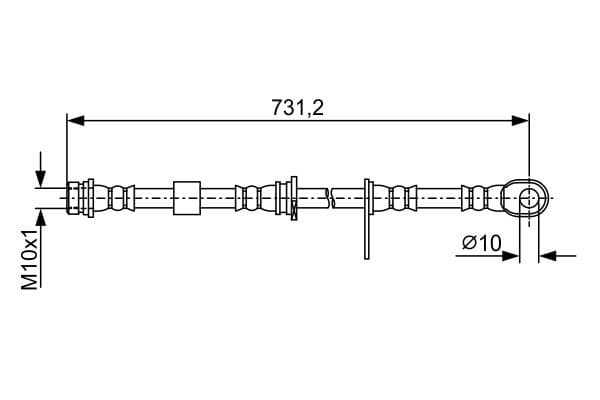 Sağ fren boru hortumu; ön 5