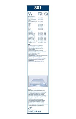 Silecek lastiği, set 6