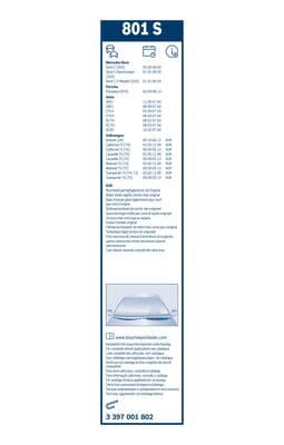 Spoiler silecek süpürgesi, Set 6