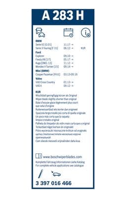 Aerotwin silecek, Arka 3