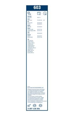 Silecek lastiği, set 6