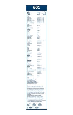 Silecek lastiği, set 6