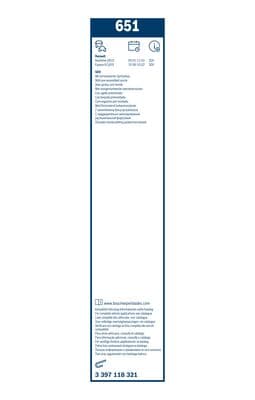 Silecek lastiği, set 6