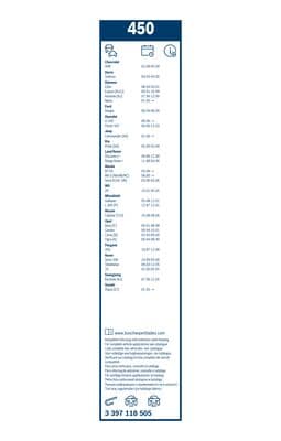 Silecek lastiği, set 6