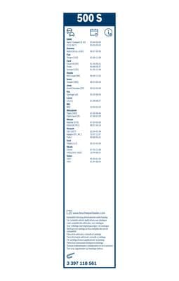Spoiler silecek süpürgesi, Set 6