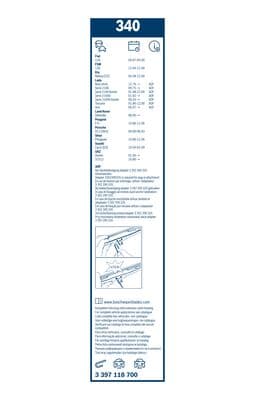 Silecek lastiği, set 6