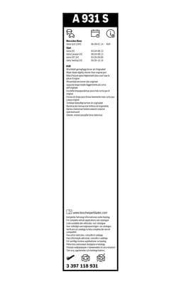 Aerotwin silecek, Set 3