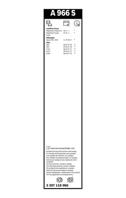 Aerotwin silecek, Set 3