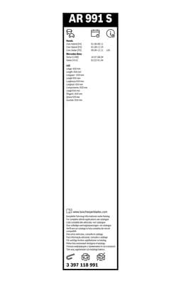 Silecek Aerotwin Retrofit, Set 3