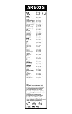 Silecek Aerotwin Retrofit, Set 3
