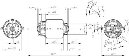 Motor, ısıtma vantilatörü 7