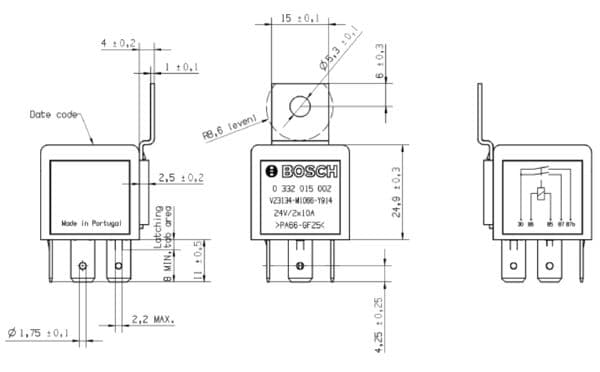 Röle, kilitleyici- 8