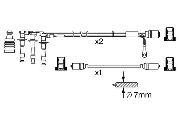 Ateşleme hattı seti 7