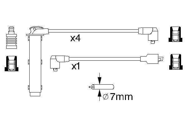 Ateşleme hattı seti 5
