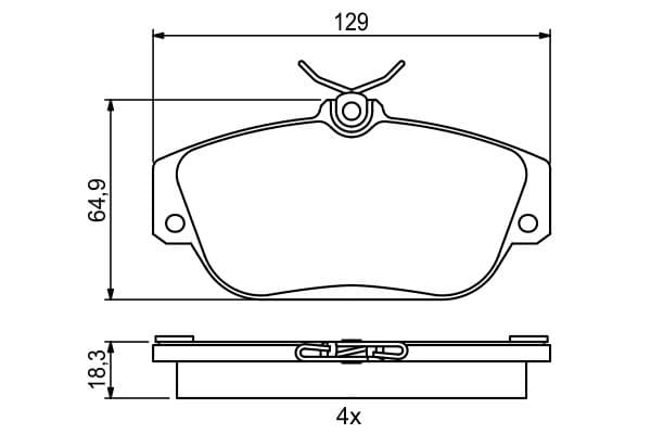 Diskli fren balatası seti; ön 8