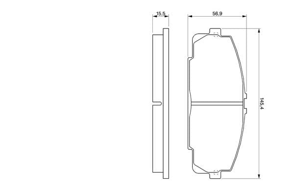 Diskli fren balatası seti; ön 6
