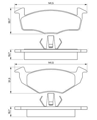 Diskli fren balatası seti; ön 5