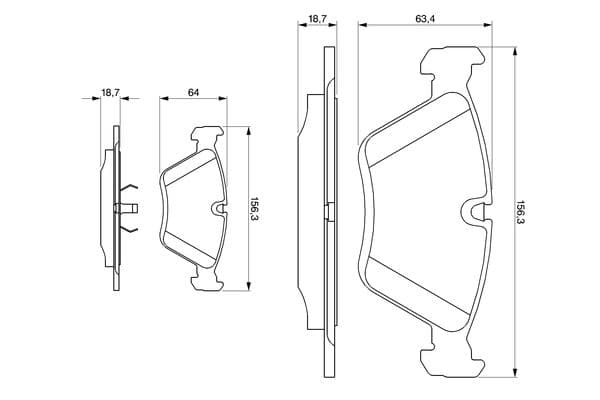 Diskli fren balatası seti; ön 6