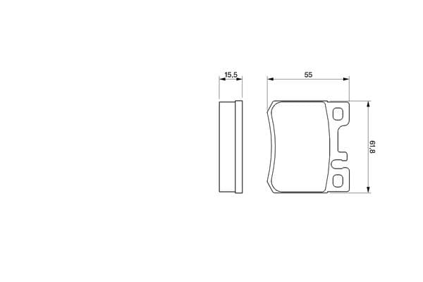 Diskli fren balatası seti; arka 6