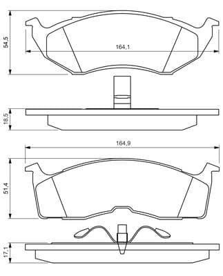Diskli fren balatası seti; ön 6