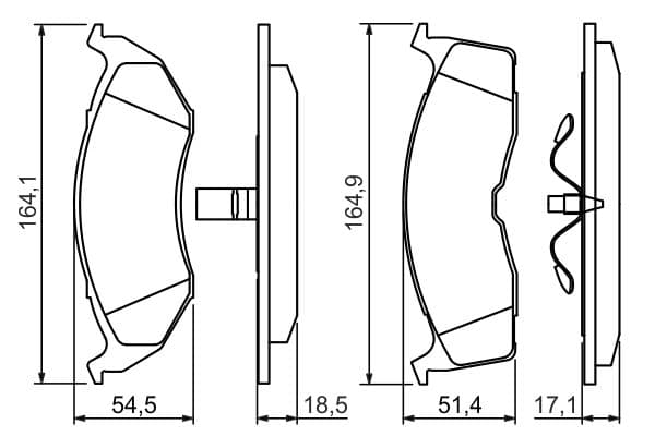 Diskli fren balatası seti; ön 5
