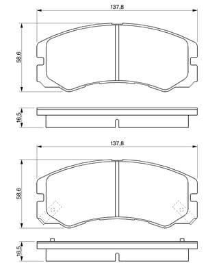 Diskli fren balatası seti; ön 5