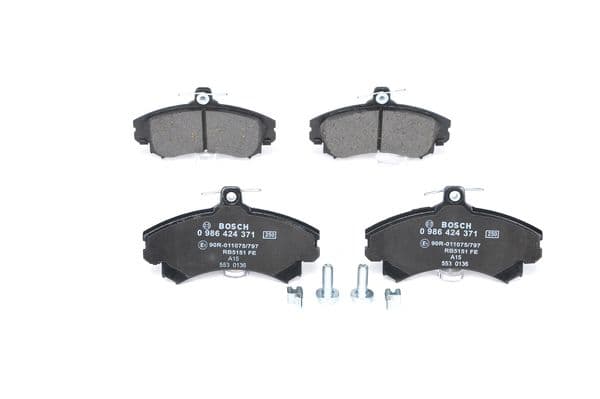 Diskli fren balatası seti; ön 1